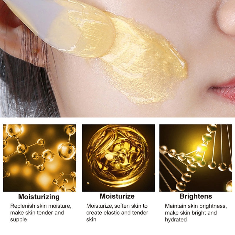 120g Face Cream Collagen Anti Wrinkle Moisturizer Cream Whitening Anti Aging 24k Gold Sleeping MaskFirming Nourishing Face Care
