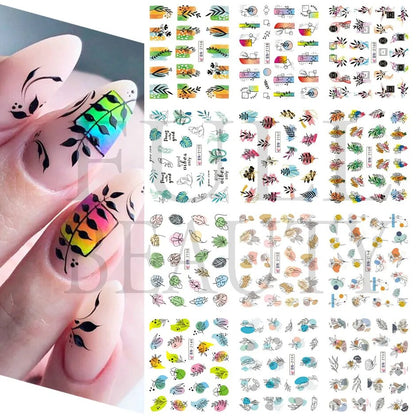 12pcs Valentines Manicure Love Letter Flower Sliders for Nails Inscriptions Nail Art Decoration Water Sticker Tips GLBN1489-1500 BN2149-2160