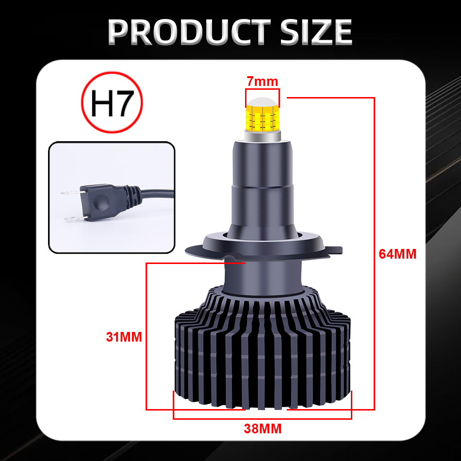 160000LM H1 LED 360 H7 Car Headlights H11 H8 H9 9005 HB3 9006 HB4 H16 9012 HIR2 Canbus 300W 24PCS CSP High Low Beam For Lenses