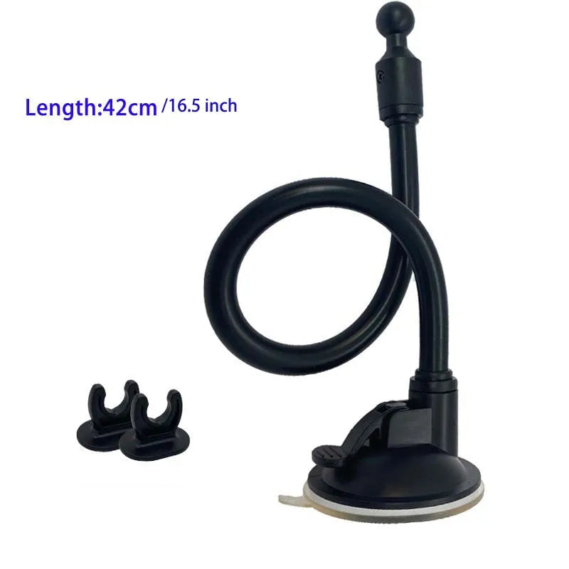 17MM Ball Head Hose Sucker Base for Car Mobile Phone Tablet Holder Accessories Windshield Mount for Phone Holder Clip 4 Lengths 42cm