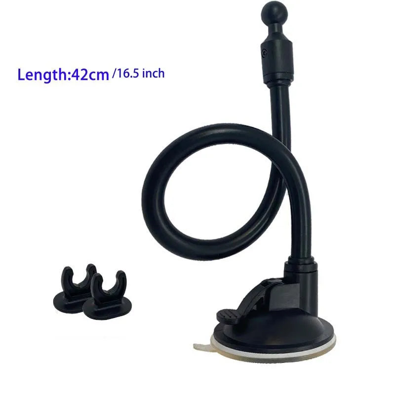 17MM Ball Head Hose Sucker Base for Car Mobile Phone Tablet Holder Accessories Windshield Mount for Phone Holder Clip 4 Lengths