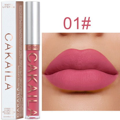 18 Colors Matte Lipgloss Wholesale Cheap Liquid Lipstick Makeup Lip Color Batom Long Lasting Sexy Red Pink Nude Lip Gloss Bulk 1