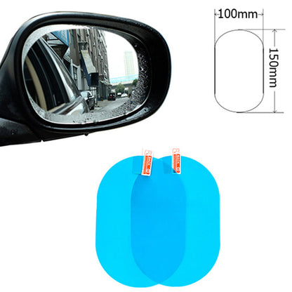 2 Pcs Car sticker Rainproof Film for Car Rearview Mirror Car Rearview Mirror Rain Film Clear Sight In Rainy Days Car Film 2pc 10X15cm