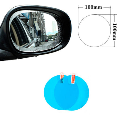 2 Pcs Car sticker Rainproof Film for Car Rearview Mirror Car Rearview Mirror Rain Film Clear Sight In Rainy Days Car Film 2pcs 10X10cm