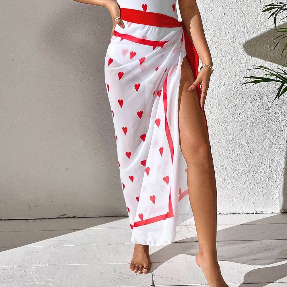 2023 New Print Cover Up Women Patchwork Monokini Swimsuit Solid Padded Swimming Suit Summer Beachwear Saida de Praia Tunic
