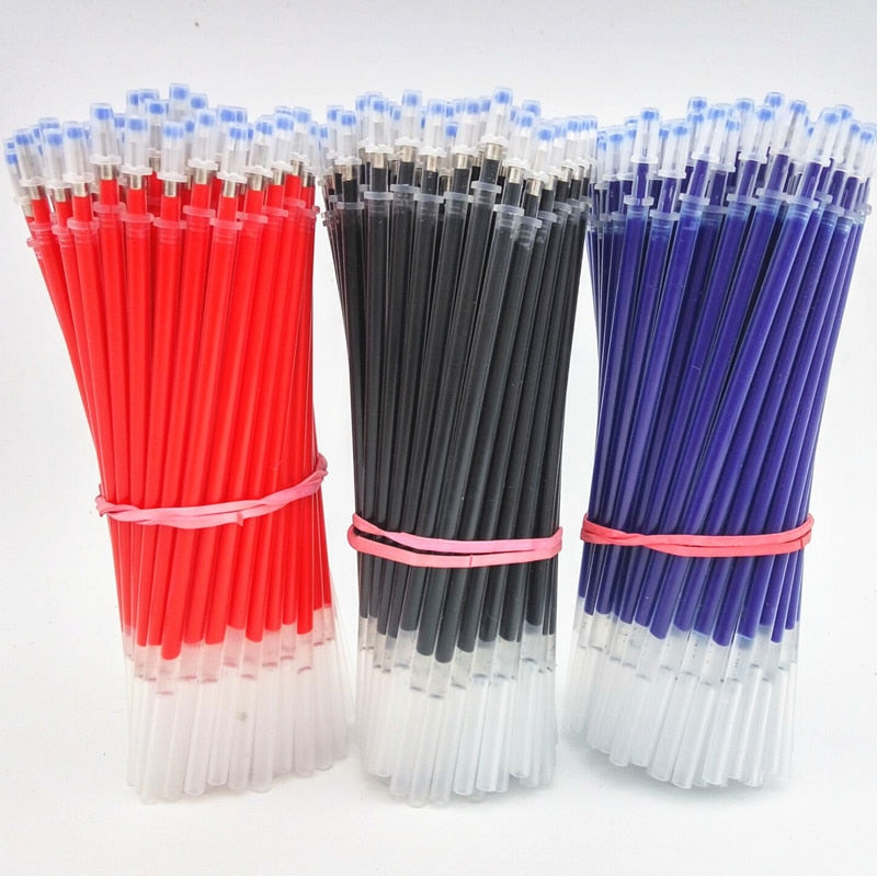 20PCS/set of Gel pen Refills 0.5mm Black Blue Red Ink Refill School Office Stationery Writing Supplies 20pcs red