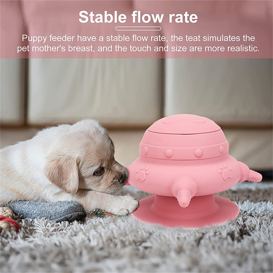 240ml Puppy Feeder with 4 Teats Puppy Bottles for Nursing Silicone Puppies Milk Feeder for Kittens Puppies Rabbits Cat Dog Bowls