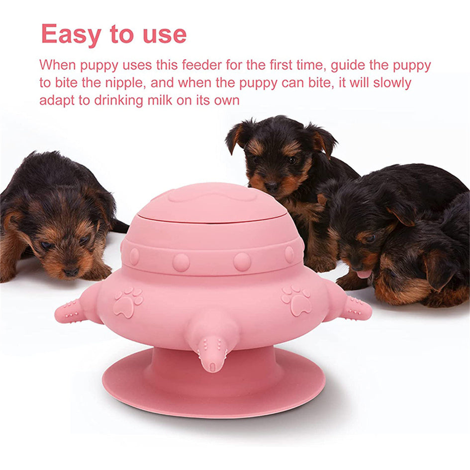 240ml Puppy Feeder with 4 Teats Puppy Bottles for Nursing Silicone Puppies Milk Feeder for Kittens Puppies Rabbits Cat Dog Bowls