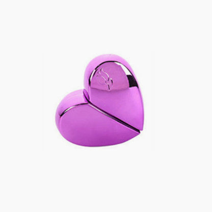 25ml Heart Shaped Refillable Spray Perfume Bottle Thick Glass Pump Woman Parfum Atomizer Travel Empty Cosmetic Containers Violet