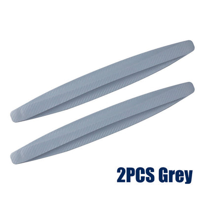 2pcs Car Bumper Protector Strip Guard Corner Protection Strips Scratch Protector Crash Blade Anti-collision Auto Accessories Grey