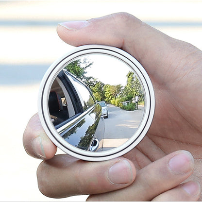 2pcs HD Glass Car Blind Spot Mirror Auto Motorcycle 360° Adjustable Wide Angle Rearview Mirrors Extra Round For BMW/AUDI/Benz