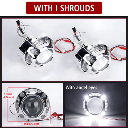 3.0 Inch Bi LED Lens 30000 Lumens H4 H7 9005 9006 LED Bulb Headlight BiLed Projector Lenses Car Lights 4300K Car Retrofit Lights With I Shrouds