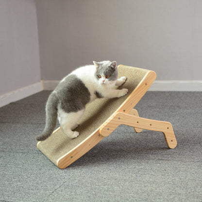 3 In 1 Wooden Cat Scratcher Board Detachable Lounge Bed Cat Scratching Post Grinding Claw Toys Scrapers for Cats Pet Products