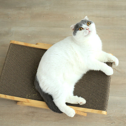 3 In 1 Wooden Cat Scratcher Board Detachable Lounge Bed Cat Scratching Post Grinding Claw Toys Scrapers for Cats Pet Products