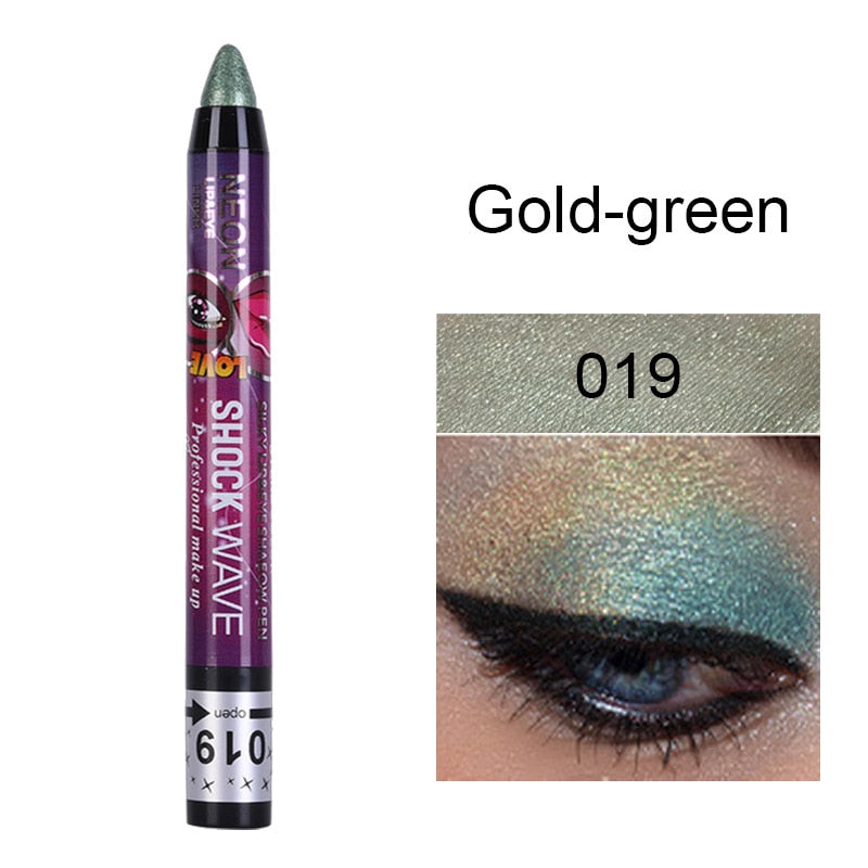 36 Colors Long-lasting Eyeshadow Pencil Waterproof Pigment Blue Brown Black Eyeliner Pen Women Fashion Color Eye Makeup Cosmetic 19