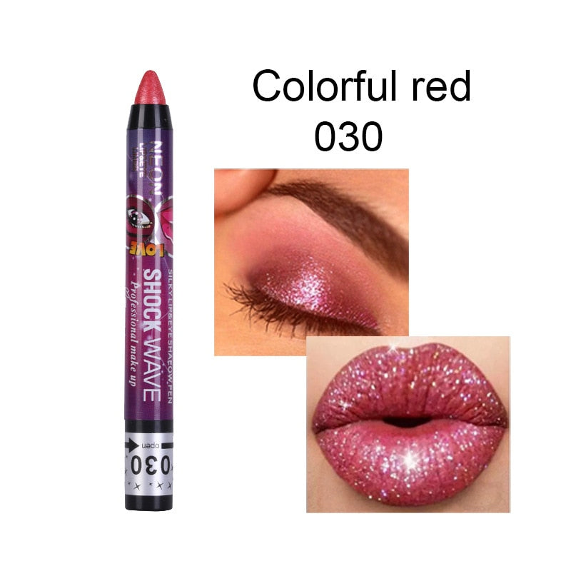 36 Colors Long-lasting Eyeshadow Pencil Waterproof Pigment Blue Brown Black Eyeliner Pen Women Fashion Color Eye Makeup Cosmetic 30