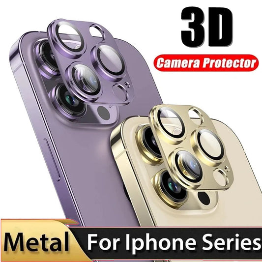 3D Full Cover Camera Lens Protector for IPhone 13 14 Pro Max 12Mini 14Plus Metal Camera Glass Protector for iPhone 11 12 PRO MAX