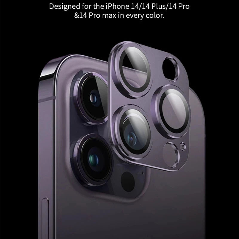 3D Full Cover Camera Lens Protector for IPhone 13 14 Pro Max 12Mini 14Plus Metal Camera Glass Protector for iPhone 11 12 PRO MAX