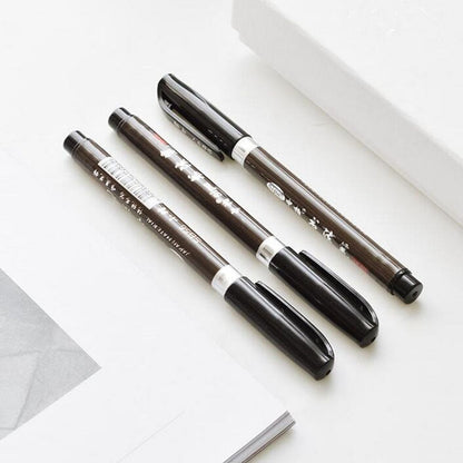 3PCS/Set Brush Pen Calligraphy Pen Learning Stationery Student Art Drawing Marker Pens School Supplies