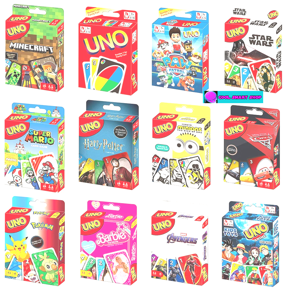 UNO FLIP! Pokemon Board Game Anime Cartoon Pikachu Figure Pattern Family Funny Entertainment uno Cards Games Christmas Gifts