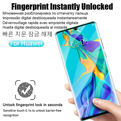 4-1PCS Privacy Hydrogel Film For Huawei P60 P30 P40 P50 P20 Pro Lite Anti-Spy Curved Screen Protector Mate40 30 20 Pro Not Glass