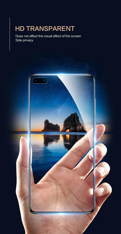 4-1PCS Privacy Hydrogel Film For Huawei P60 P30 P40 P50 P20 Pro Lite Anti-Spy Curved Screen Protector Mate40 30 20 Pro Not Glass