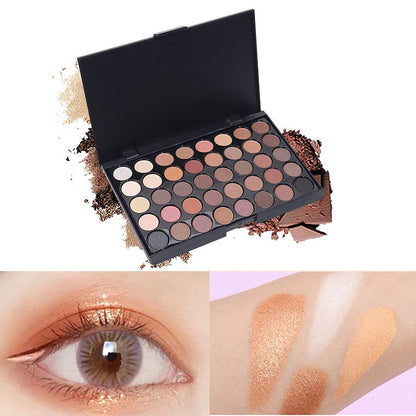 40-Color Fashion Eyeshadow Palette Glitter Women'S Cosmetics Matte Beauty Makeup Eye Shadow Plate