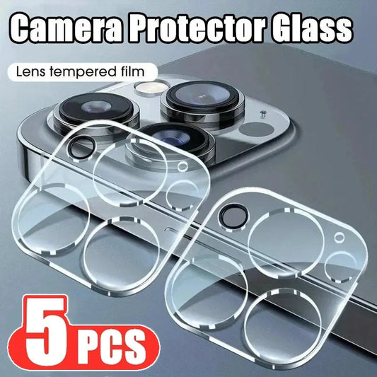 5Pcs Camera Lens Protector Glass for iPhone 13 11 12 15 Pro Max Mini Lens Protective Tempered Glass Film for IPhone 14 PRO MAX 5Pcs Lens Glass