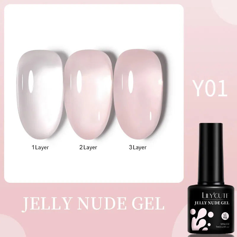 7ML Gel Nail Polish Nude Vernis Semi-Permanent Nail Polish For Nails Soak Off UV LED UV Gel DIY Nail Art Gel Varnishes