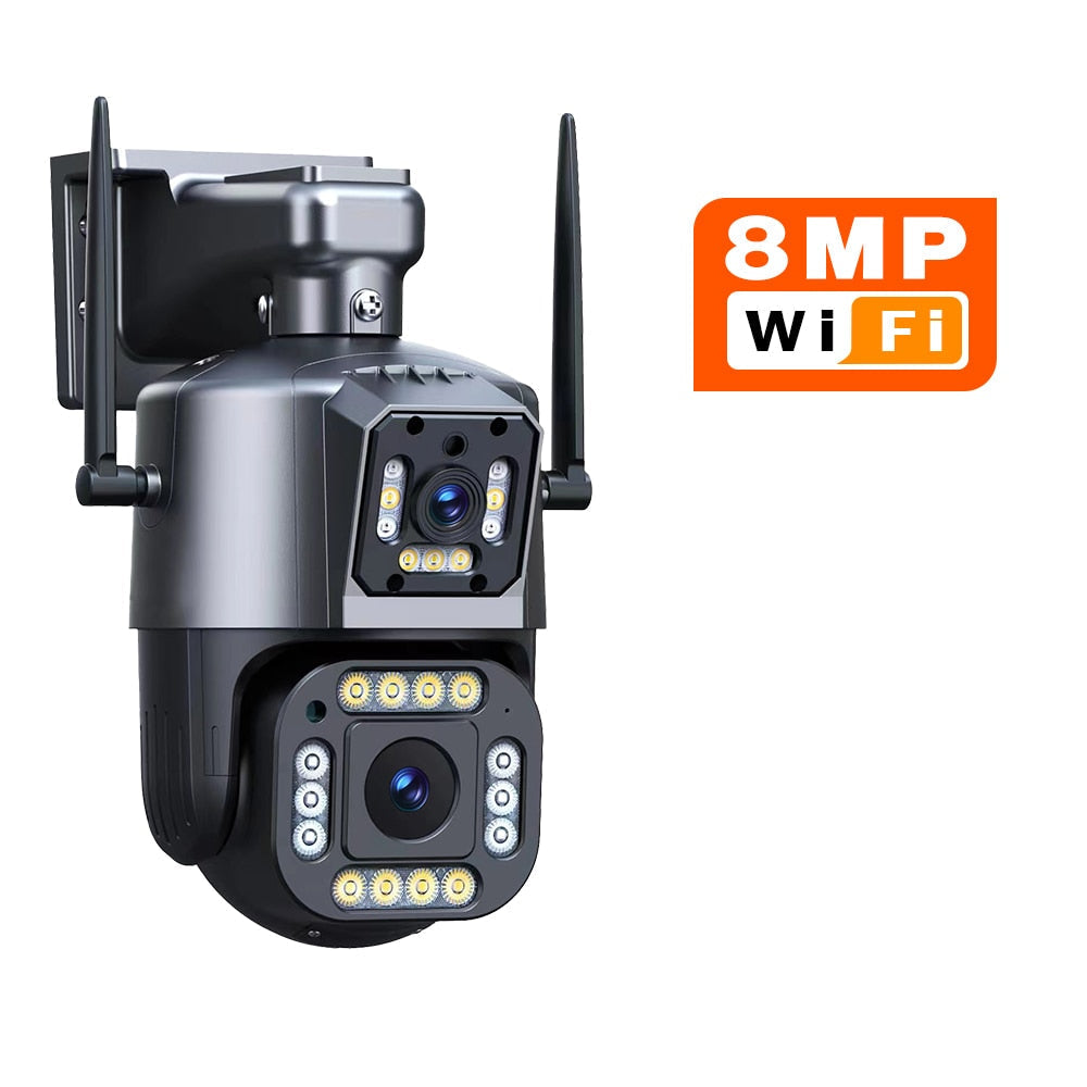 8MP PTZ WiFi Camera with Auto Tracking, Color Night Vision and IPC360 App for Outdoor Surveillance 8MP No Card