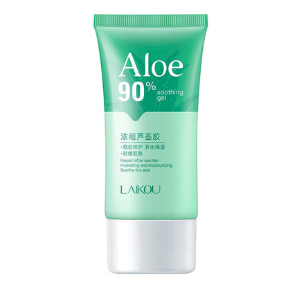 90% Aloe Soothing Gel Deeply Moisturize Improve Roughness Face Cream Repair After-sun Skin Improve Acne Sleep Mask