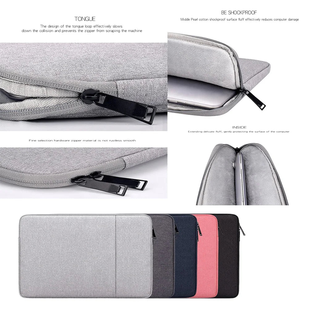 Waterproof Laptop Bag 11 14 16 13 15 Inch Case For MacBook Air Pro 2020 2021 Mac Book Computer Fabric Sleeve Cover Accessories