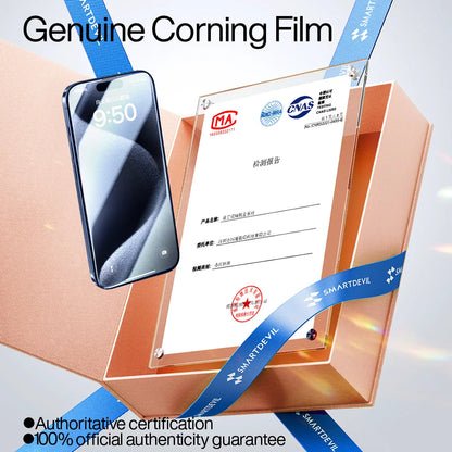 Corning Tempered Glass for iPhone 15 14 Pro Max HD Full Cover Screen Protector for iPhone 15 Pro Easy Installation