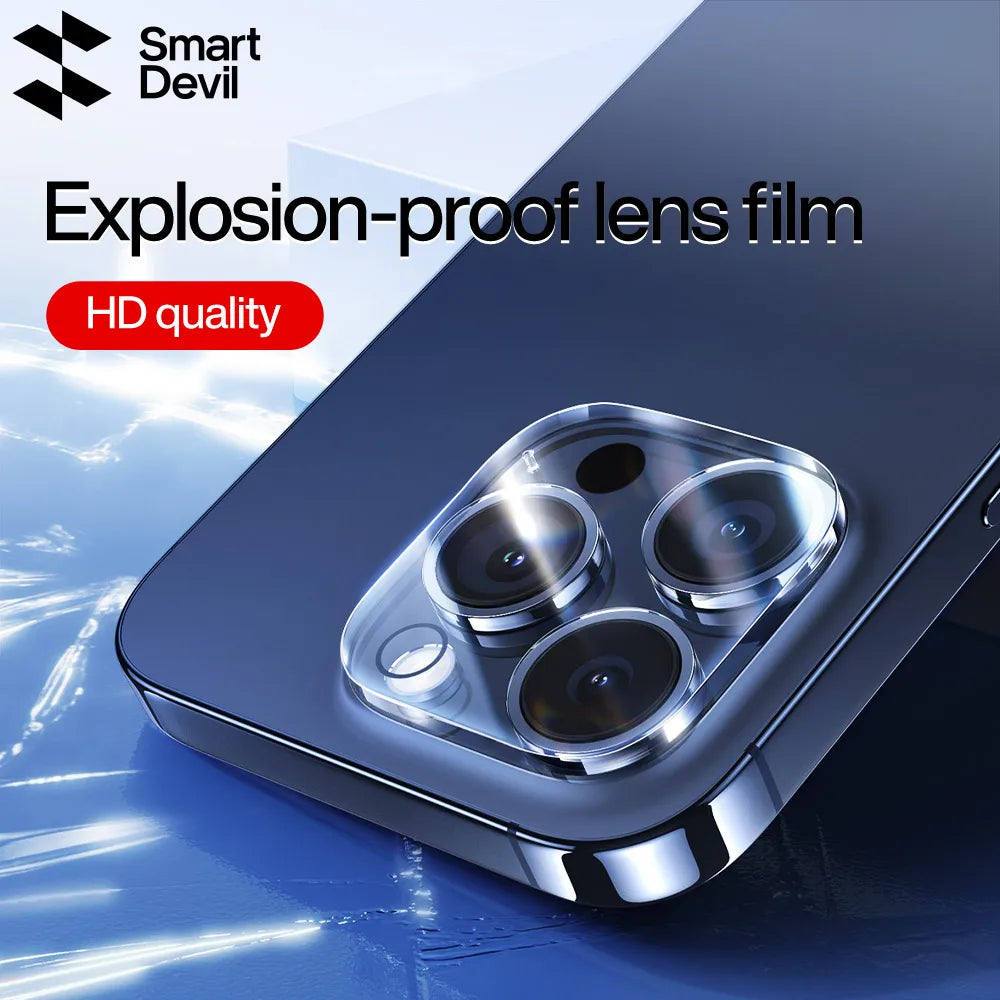 One-piece Full-screen Corning Glass Lens Film for iPhone 15 Pro Max 15 Plus HD Lens Tempered Glass for iPhone 15 Pro