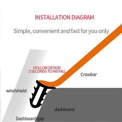 Auto Dashboard Sealing Strip Noise Sound Insulation Rubber Strips Universal for Weatherstrip Auto Accessories Car Stickers Parts