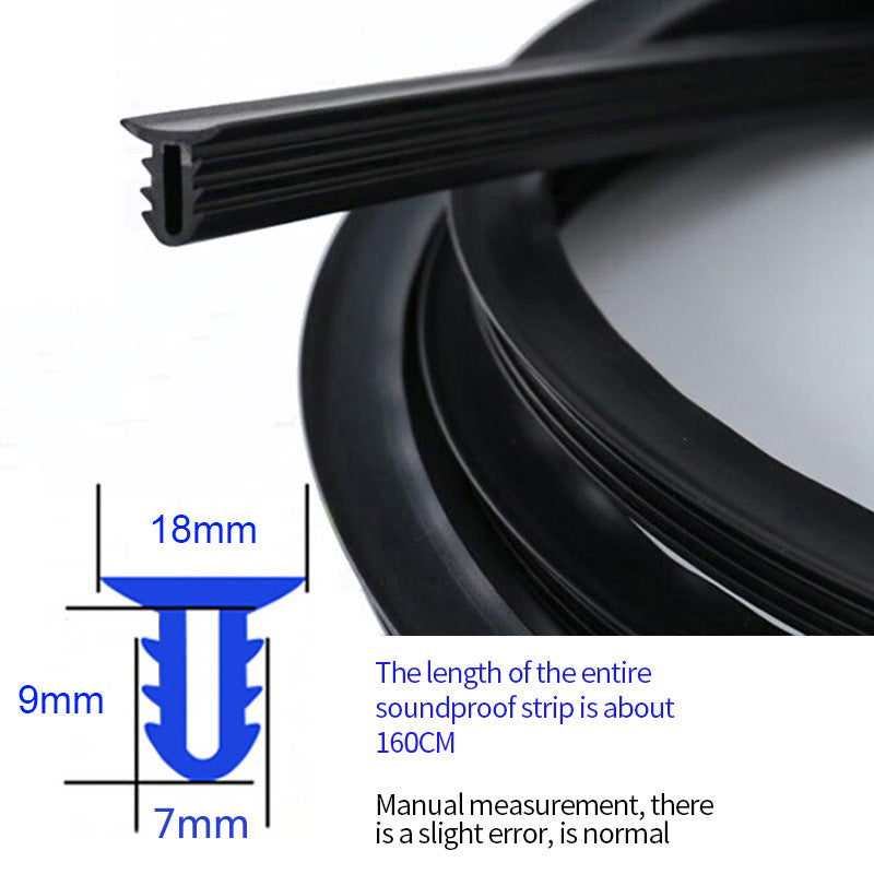 Auto Dashboard Sealing Strip Noise Sound Insulation Rubber Strips Universal for Weatherstrip Auto Accessories Car Stickers Parts