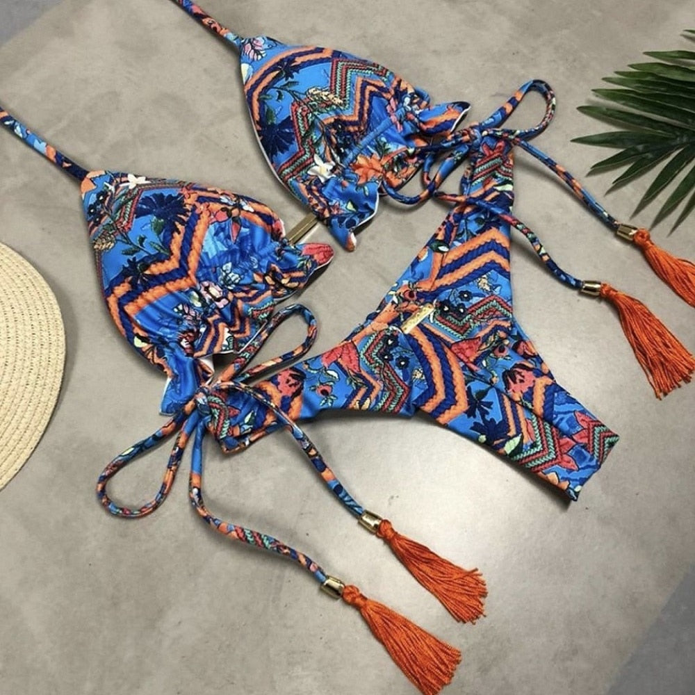 Bikini Women's Swimsuit 2023 New Swimwear Female Sexy Bikinis Set Push up Swimming for Bathing Suit Women Swimsuits MK18