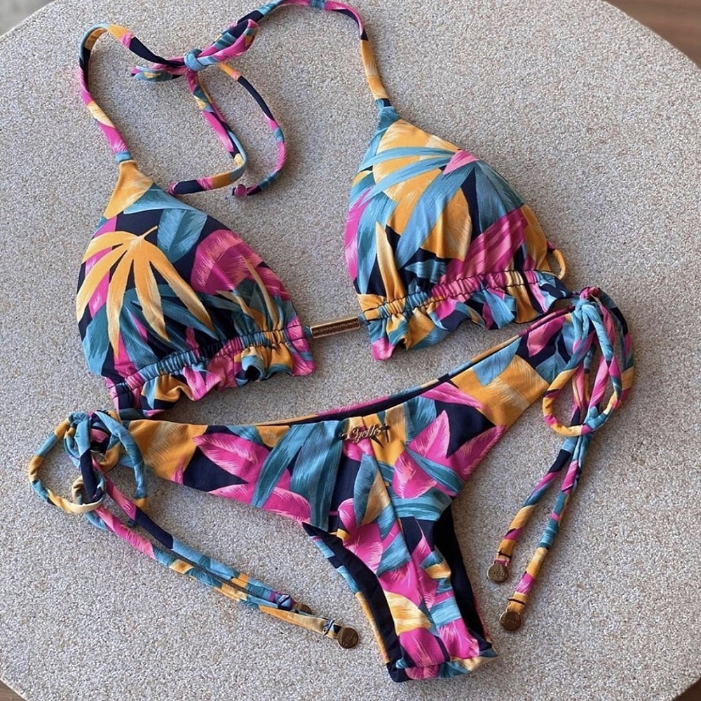 Bikini Women's Swimsuit 2023 New Swimwear Female Sexy Bikinis Set Push up Swimming for Bathing Suit Women Swimsuits MK19