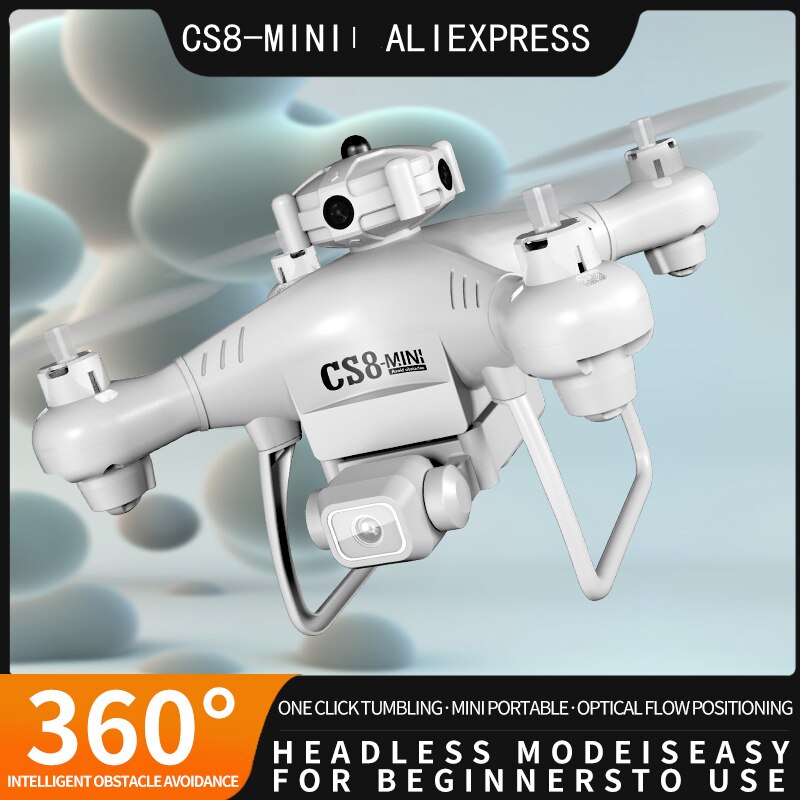CS8 Mini Drone 4K 6K Double Camera HD Profesional Obstacle Avoidance 360 RC Wide Angle Adjustable ESC RC Quadcopter Toy