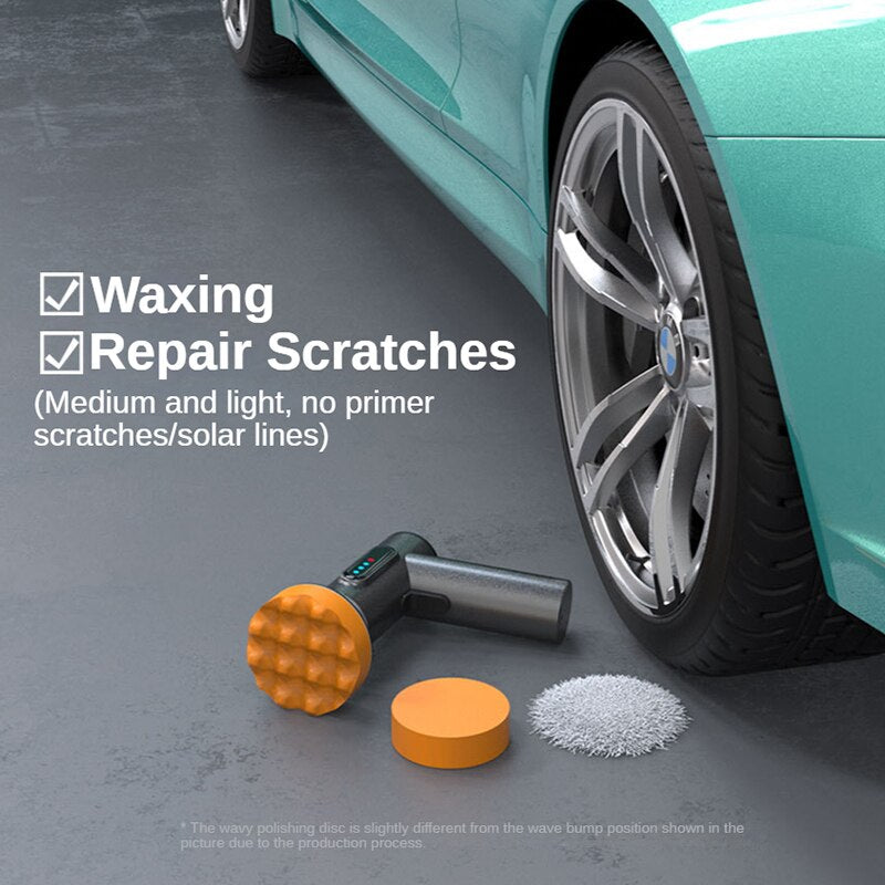 Car Polisher Speed Adjustable Wireless Polisher Car Polishing Waxing Machine Power Tool for Car Body Cleanig Waxing Repair