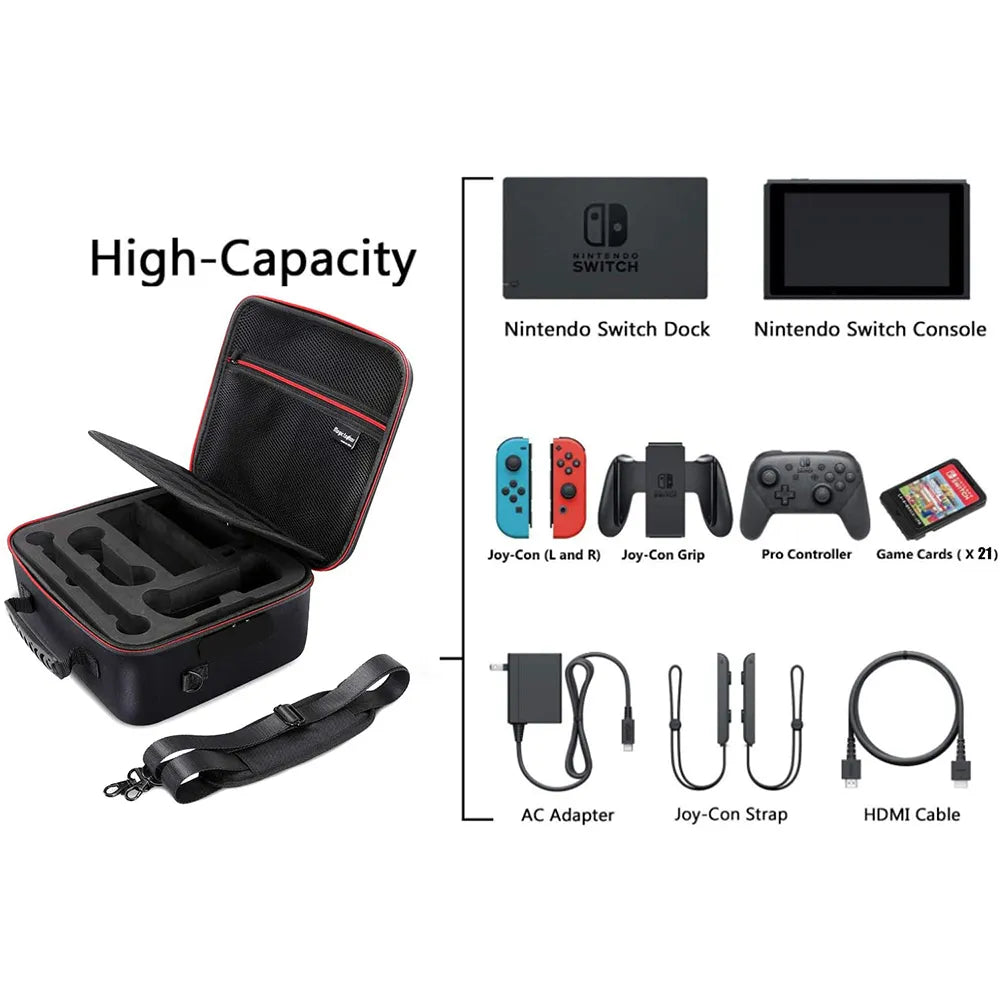 Carrying Storage Case Card Slot Large Capacity Pouch Protective Bag for Nintend Nitendo Nintendo Switch oled Game Accessories