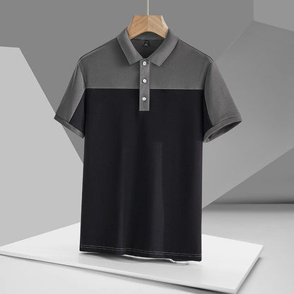 Casual Summer Short Sleeve Solid White Black Polo Shirt Brand Fashion Clothes For Men Oversize 2225 4