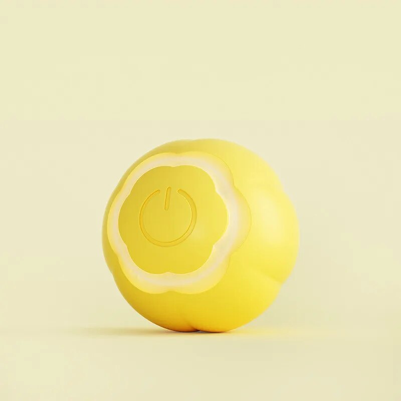 Cat Toys Gravitational Intelligence Star Rolling Ball Teasing Cat Toys Self Hi Relief Pet Bite Resistant Toys Pet Supplies Yellow