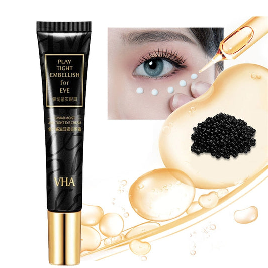 Caviar Moisturizing Eye Cream Avocado Soothes Dark Circles Eye Cream Night Repair Day Nourishing Firming Skin Eye Essence Cream