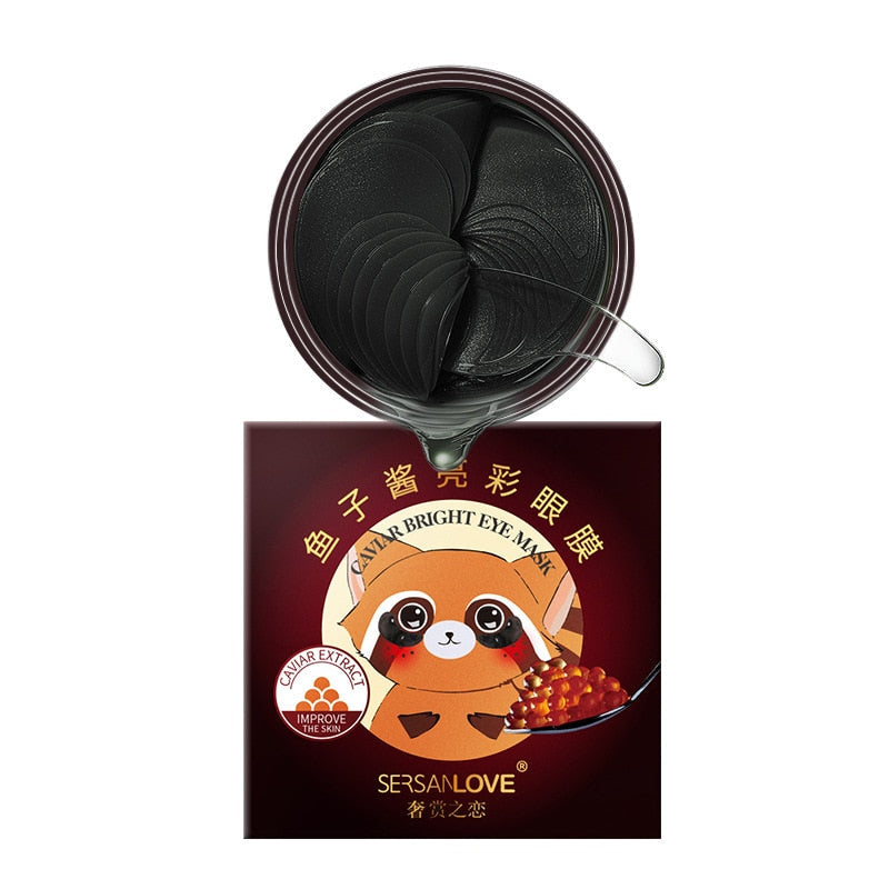 Caviar Snail Strawberry Eye Mask Moisturizing Remove Eye Bag Improve Dark Circles Eliminate Fat Particles Eye Patches Face Care China Caviar