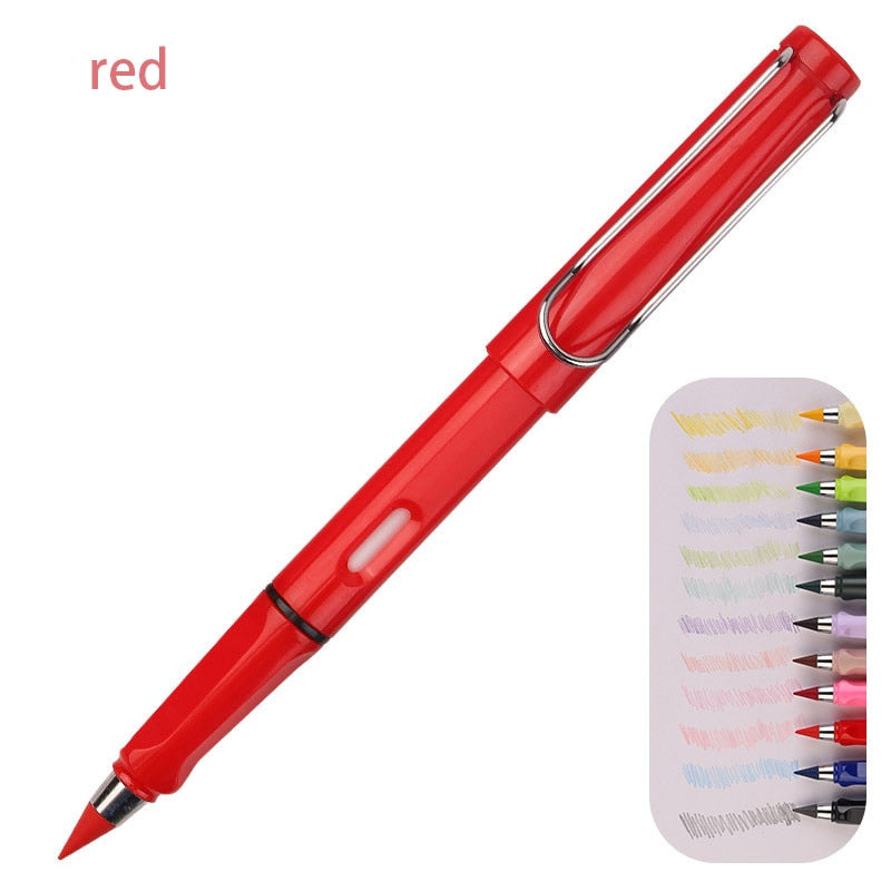 Colored Pencils New Technology Unlimited Writing No Ink Novelty Art Sketch Painting Tools Kid Gift School Supplies Stationery red