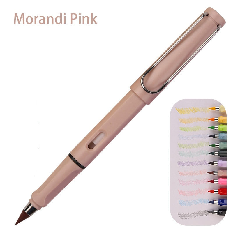 Colored Pencils New Technology Unlimited Writing No Ink Novelty Art Sketch Painting Tools Kid Gift School Supplies Stationery Morandi pink
