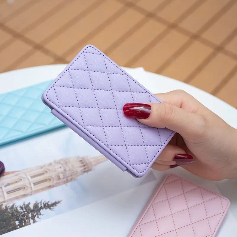 Cute Card Bag Can Be Pasted On The Mobile Phone Case Little Fragrance Macaron Color Card Bag With Buckle