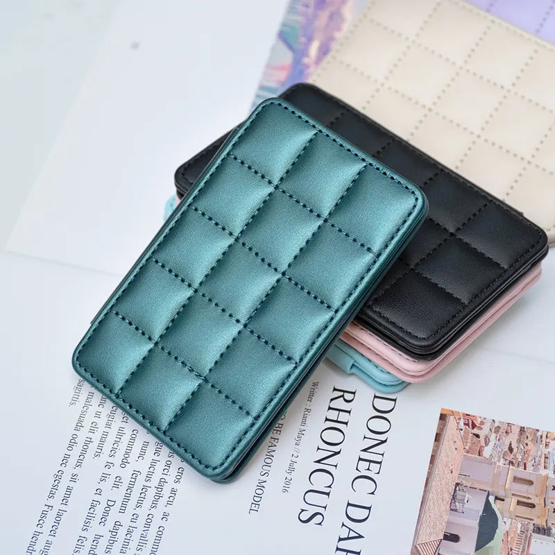 Cute Card Bag Can Be Pasted On The Mobile Phone Case Little Fragrance Macaron Color Card Bag With Buckle