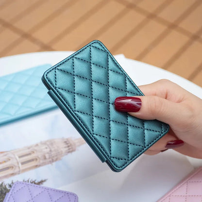 Cute Card Bag Can Be Pasted On The Mobile Phone Case Little Fragrance Macaron Color Card Bag With Buckle